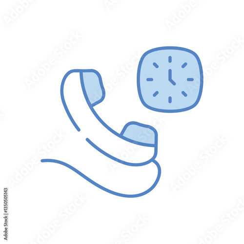 24 Service vector icon stock illustration