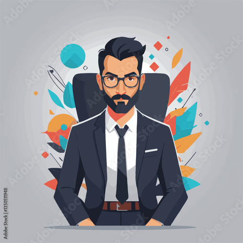 employee appreciation day, investment solution, copy space, confident man, lawyer office, finance management, boss, 40 40s, arms crossed, team, middle age, work, company formal, elder aged, latin hisp