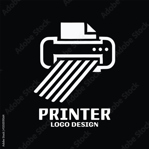 Printer Vector Logo Design
