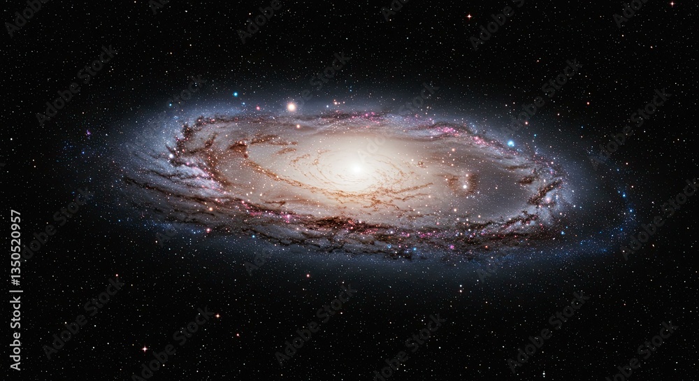 Fototapeta premium galaxy nebula art scale