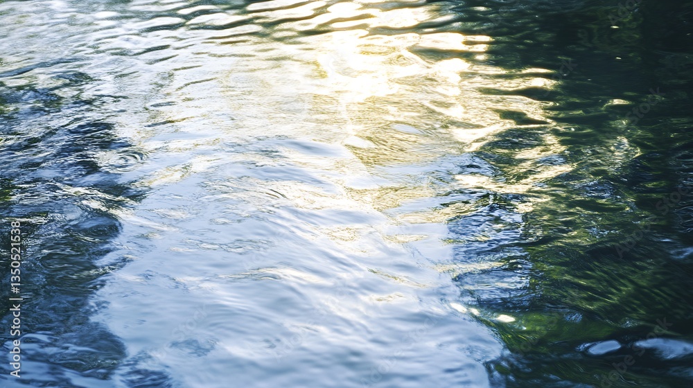 Rippled water surface reflecting sunlight (1)