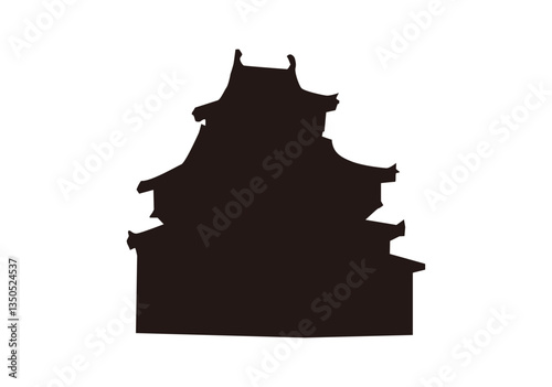 天守閣　シルエット