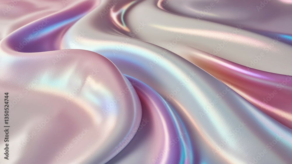 Obraz premium Shiny Waves Abstract Background