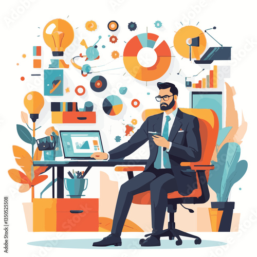employee appreciation day, investment solution, copy space, confident man, lawyer office, finance management, boss, 40 40s, arms crossed, team, middle age, work, company formal, elder aged, latin hisp