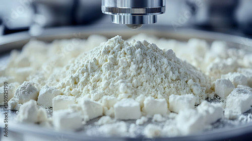 Powdered ingredient measured by machine