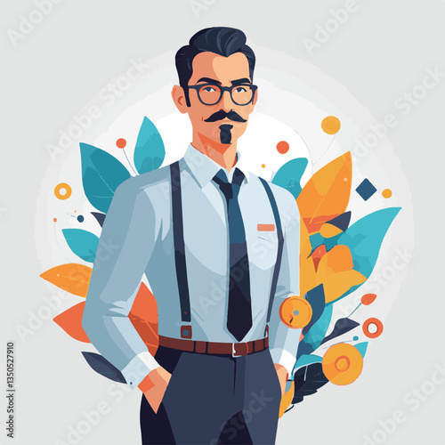 employee appreciation day, investment solution, copy space, confident man, lawyer office, finance management, boss, 40 40s, arms crossed, team, middle age, work, company formal, elder aged, latin hisp