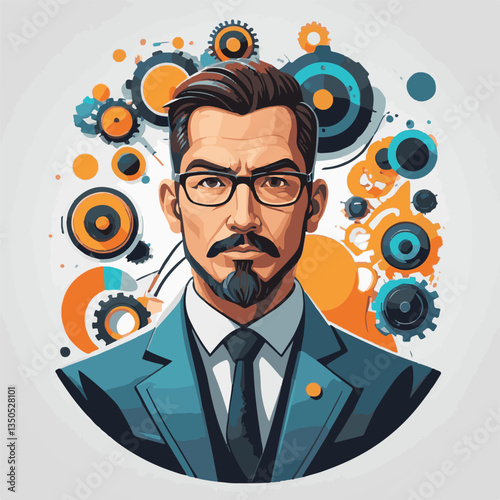employee appreciation day, investment solution, copy space, confident man, lawyer office, finance management, boss, 40 40s, arms crossed, team, middle age, work, company formal, elder aged, latin hisp