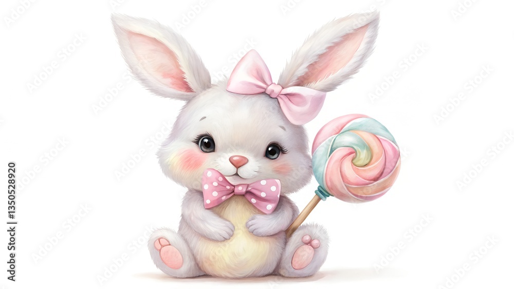 Obraz premium easter bunny with eggs