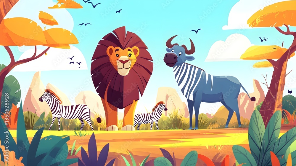 Exploring the Diverse Wildlife at an African Wildlife Park, Zoo Garden, or Menagerie Exploring the Diverse Wildlife at an African Wildlife Park, Zoo Garden, or Menagerie