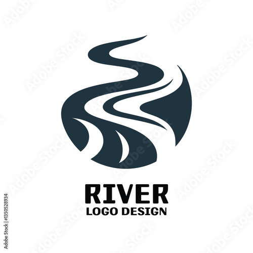River Vector Logo Design
