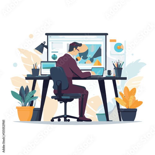 employee appreciation day, investment solution, copy space, confident man, lawyer office, finance management, boss, 40 40s, arms crossed, team, middle age, work, company formal, elder aged, latin hisp