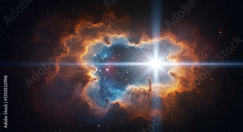 cosmic explosion art scale