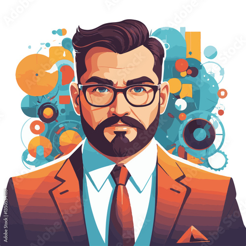 employee appreciation day, investment solution, copy space, confident man, lawyer office, finance management, boss, 40 40s, arms crossed, team, middle age, work, company formal, elder aged, latin hisp