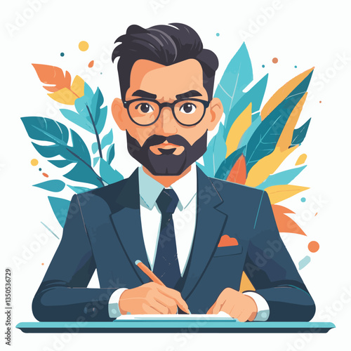 employee appreciation day, investment solution, copy space, confident man, lawyer office, finance management, boss, 40 40s, arms crossed, team, middle age, work, company formal, elder aged, latin hisp