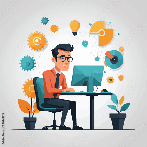 employee appreciation day, investment solution, copy space, confident man, lawyer office, finance management, boss, 40 40s, arms crossed, team, middle age, work, company formal, elder aged, latin hisp