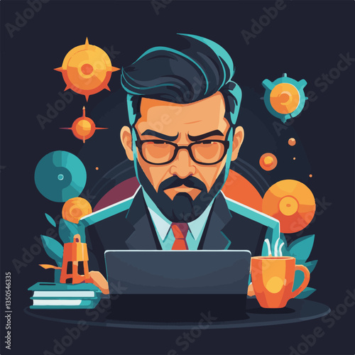 employee appreciation day, investment solution, copy space, confident man, lawyer office, finance management, boss, 40 40s, arms crossed, team, middle age, work, company formal, elder aged, latin hisp