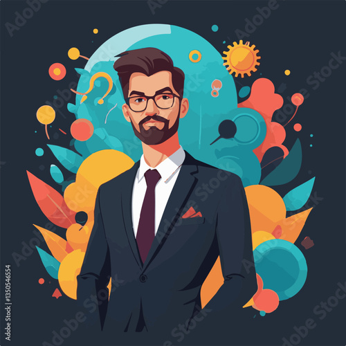 employee appreciation day, investment solution, copy space, confident man, lawyer office, finance management, boss, 40 40s, arms crossed, team, middle age, work, company formal, elder aged, latin hisp