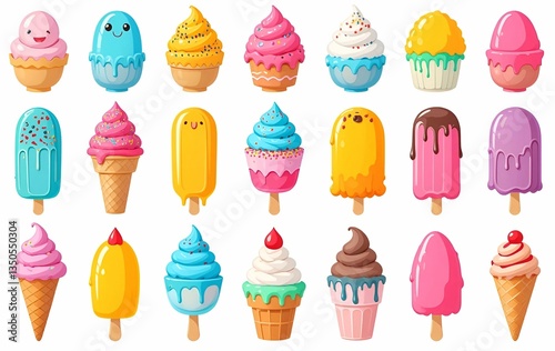 Ice cream background image, food, dessert, texture banner