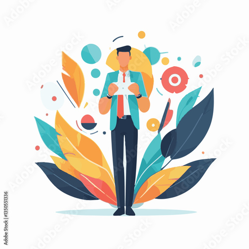 employee appreciation day, investment solution, copy space, confident man, lawyer office, finance management, boss, 40 40s, arms crossed, team, middle age, work, company formal, elder aged, latin hisp