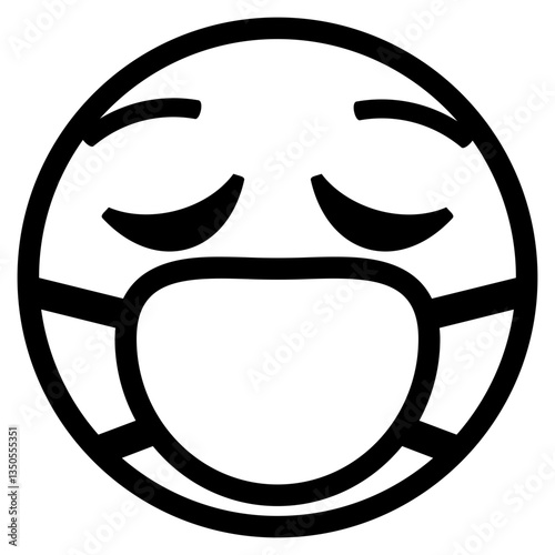 smiley face mask "Face Mask Icons: Perfect for Health, Safety, and Protection Designs"

