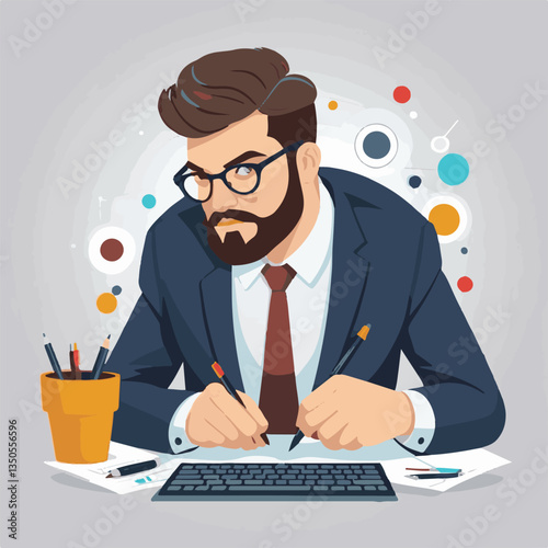 employee appreciation day, investment solution, copy space, confident man, lawyer office, finance management, boss, 40 40s, arms crossed, team, middle age, work, company formal, elder aged, latin hisp