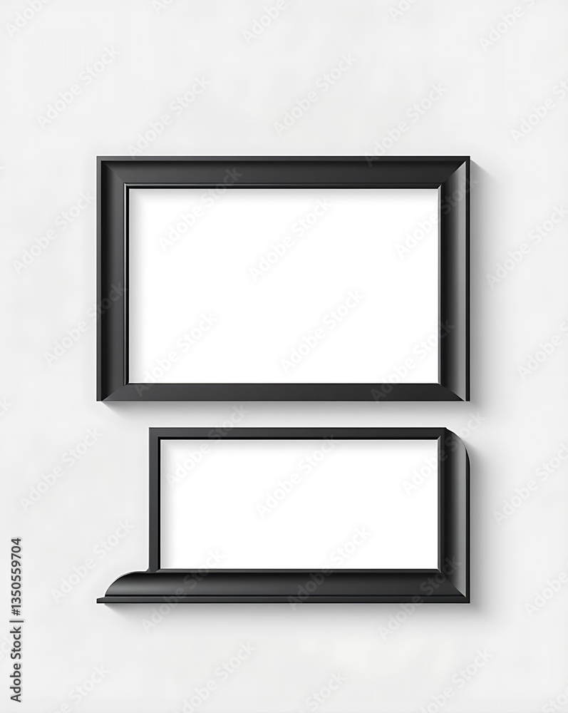 blank photo frame on wall blank photo frame on wall