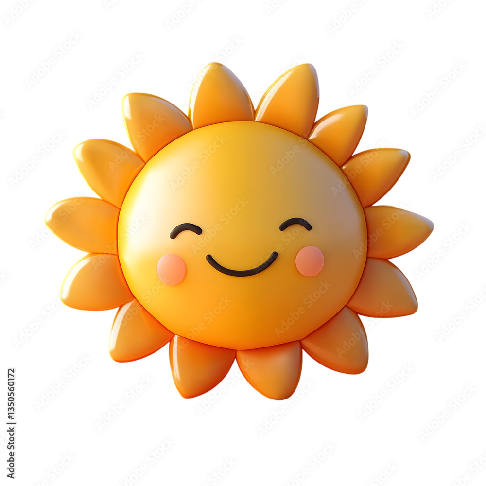 Cheerful Cartoon Sun with Smiling Face and Radiant Orange Petals for Summer Happiness Graphics and Positive Vibes Designs Cheerful Cartoon Sun with Smiling Face and Radiant Orange Petals for Summer Happiness Graphics and Positive Vibes Designs