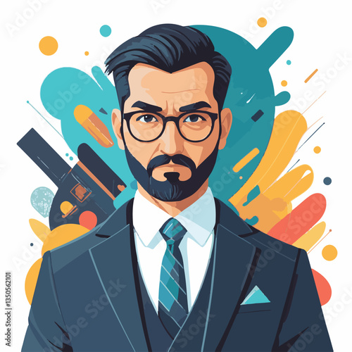 employee appreciation day, investment solution, copy space, confident man, lawyer office, finance management, boss, 40 40s, arms crossed, team, middle age, work, company formal, elder aged, latin hisp