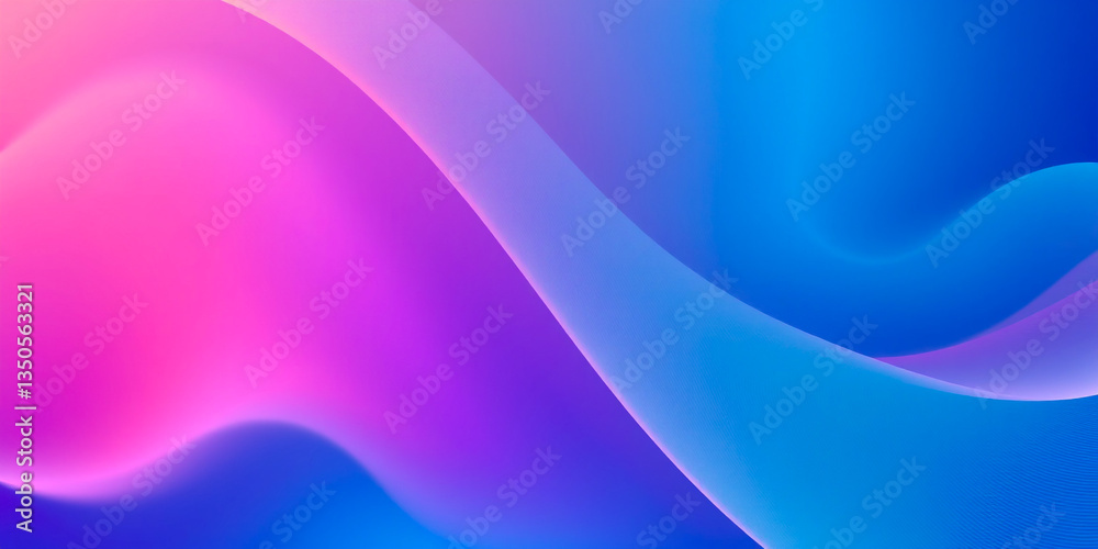 Fototapeta premium Seamless Abstract Wave Background Featuring a Smooth Gradient Transition, Blending Soft Colors for a Sleek and Elegant Visual Effect