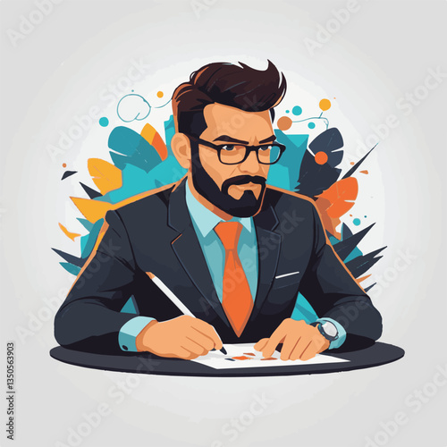 employee appreciation day, investment solution, copy space, confident man, lawyer office, finance management, boss, 40 40s, arms crossed, team, middle age, work, company formal, elder aged, latin hisp