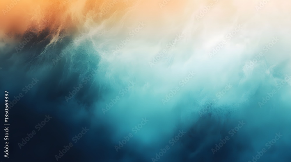 Abstract Colorful Clouds and Sky Textures with Blue and Orange Hues in a Dreamy Atmosphere Abstract Colorful Clouds and Sky Textures with Blue and Orange Hues in a Dreamy Atmosphere