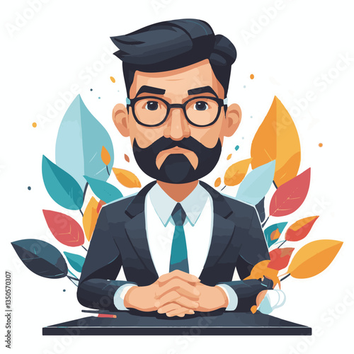 employee appreciation day, investment solution, copy space, confident man, lawyer office, finance management, boss, 40 40s, arms crossed, team, middle age, work, company formal, elder aged, latin hisp