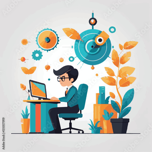 employee appreciation day, investment solution, copy space, confident man, lawyer office, finance management, boss, 40 40s, arms crossed, team, middle age, work, company formal, elder aged, latin hisp