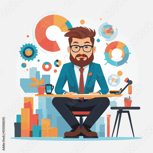 employee appreciation day, copy space, investment solution, 40 40s, boss, finance management, confident man, lawyer office, business, older adult, middle age, group, satisfied person, person, teamwork