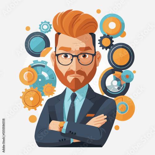 employee appreciation day, copy space, investment solution, 40 40s, boss, finance management, confident man, lawyer office, business, older adult, middle age, group, satisfied person, person, teamwork