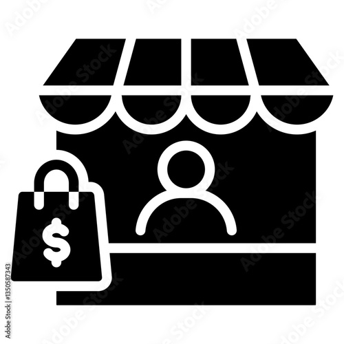 Retailer Glyph Icon