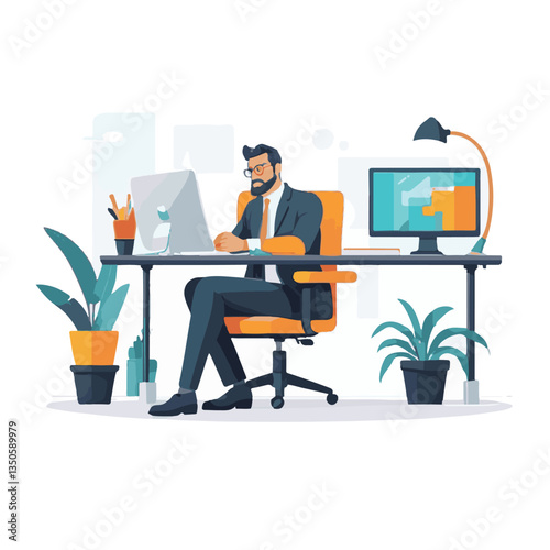 employee appreciation day, copy space, investment solution, 40 40s, boss, finance management, confident man, lawyer office, business, older adult, middle age, group, satisfied person, person, teamwork