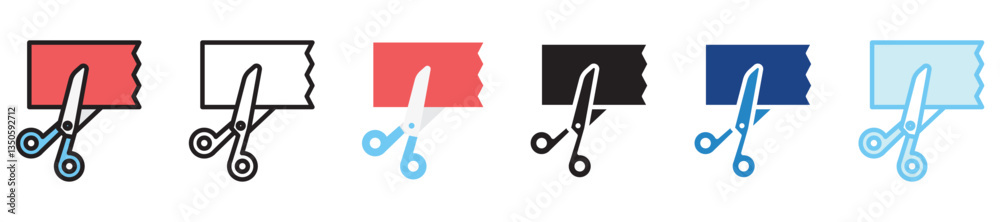Scissors multi style, mini illustration icon set. outline, flat, glyph, line color, UI, UX, app and web, digital or print. vector EPS 10 related to education, kindergarten, kids and baby. Scissors multi style, mini illustration icon set. outline, flat, glyph, line color, UI, UX, app and web, digital or print. vector EPS 10 related to education, kindergarten, kids and baby.