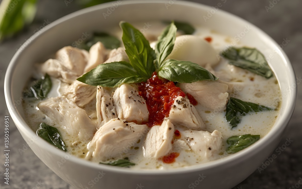 Delicious Creamy Chicken Thai Green Curry Soup Delicious Creamy Chicken Thai Green Curry Soup