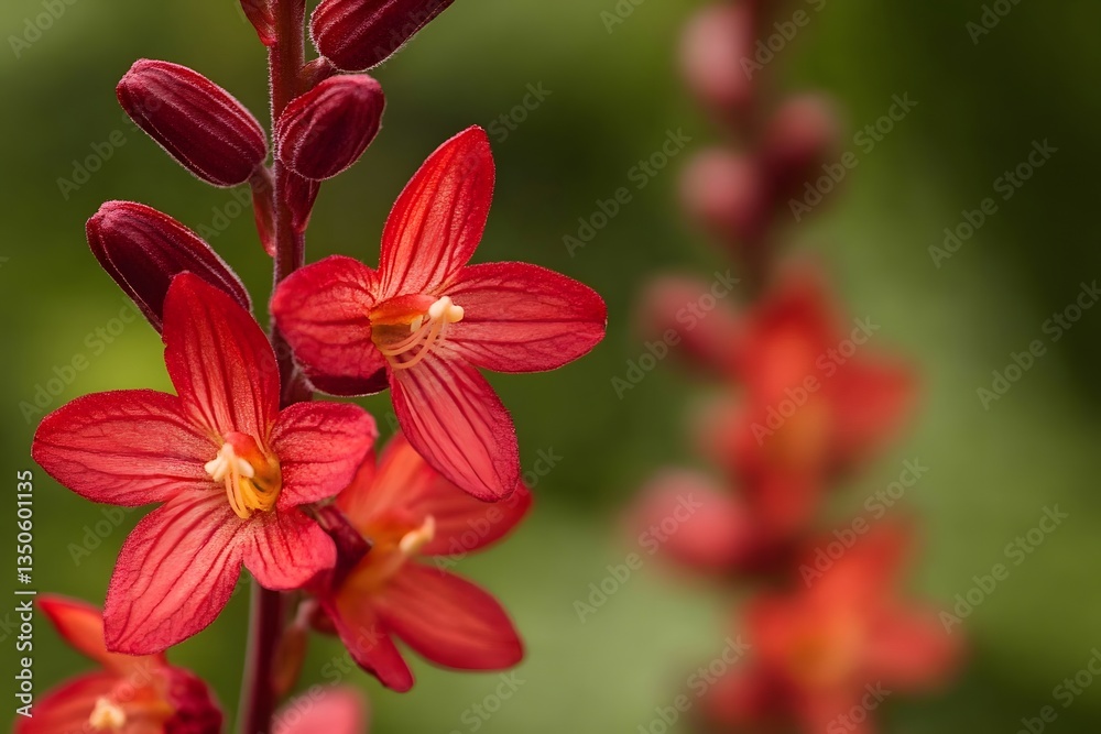 Stunning Red Flowers Blooming Close Up Nature Photography Stunning Red Flowers Blooming Close Up Nature Photography