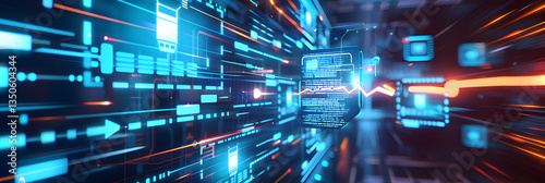 VB Software Download Process on Computer Screen: An Artistic Representation