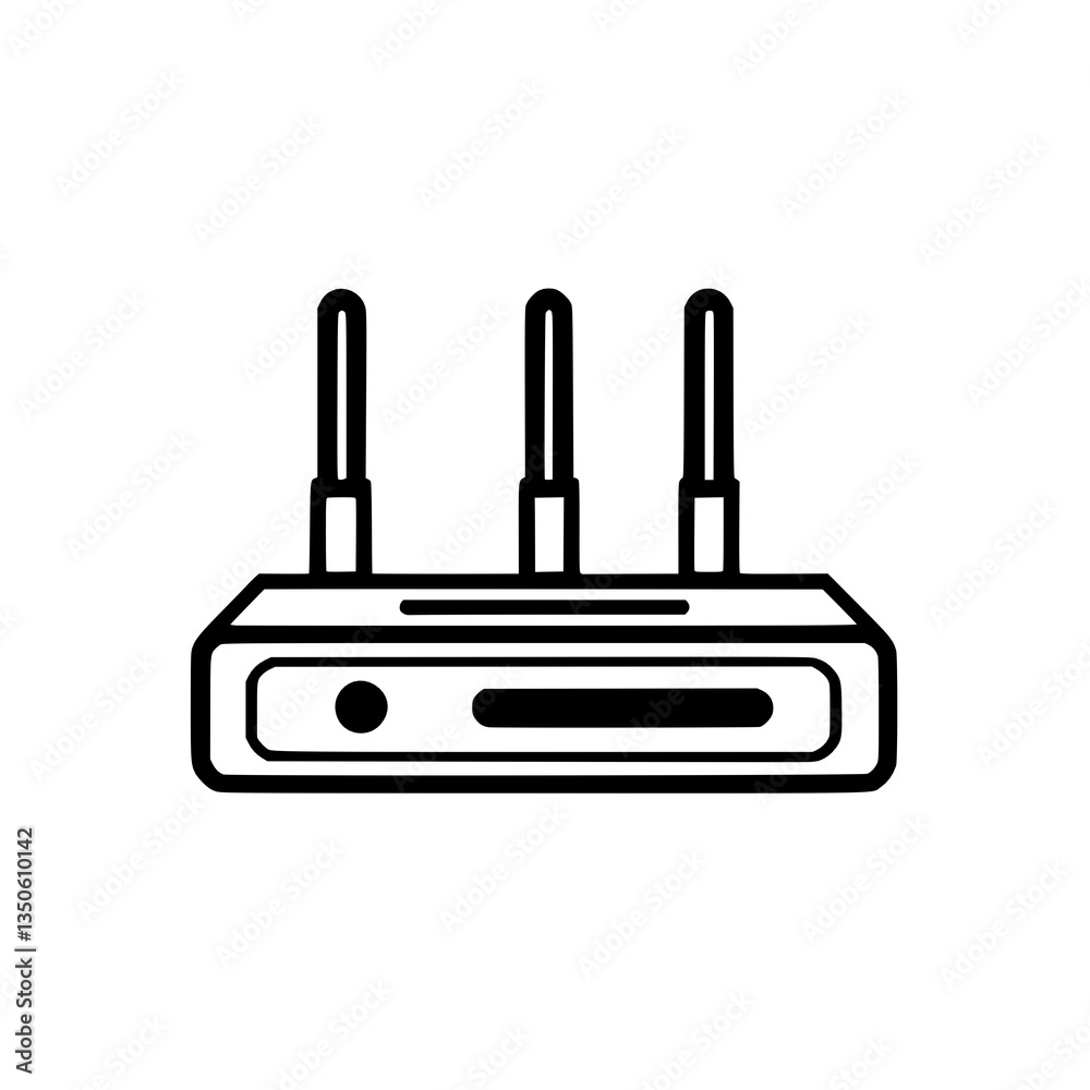 router icon. internet button and white background router icon. internet button and white background