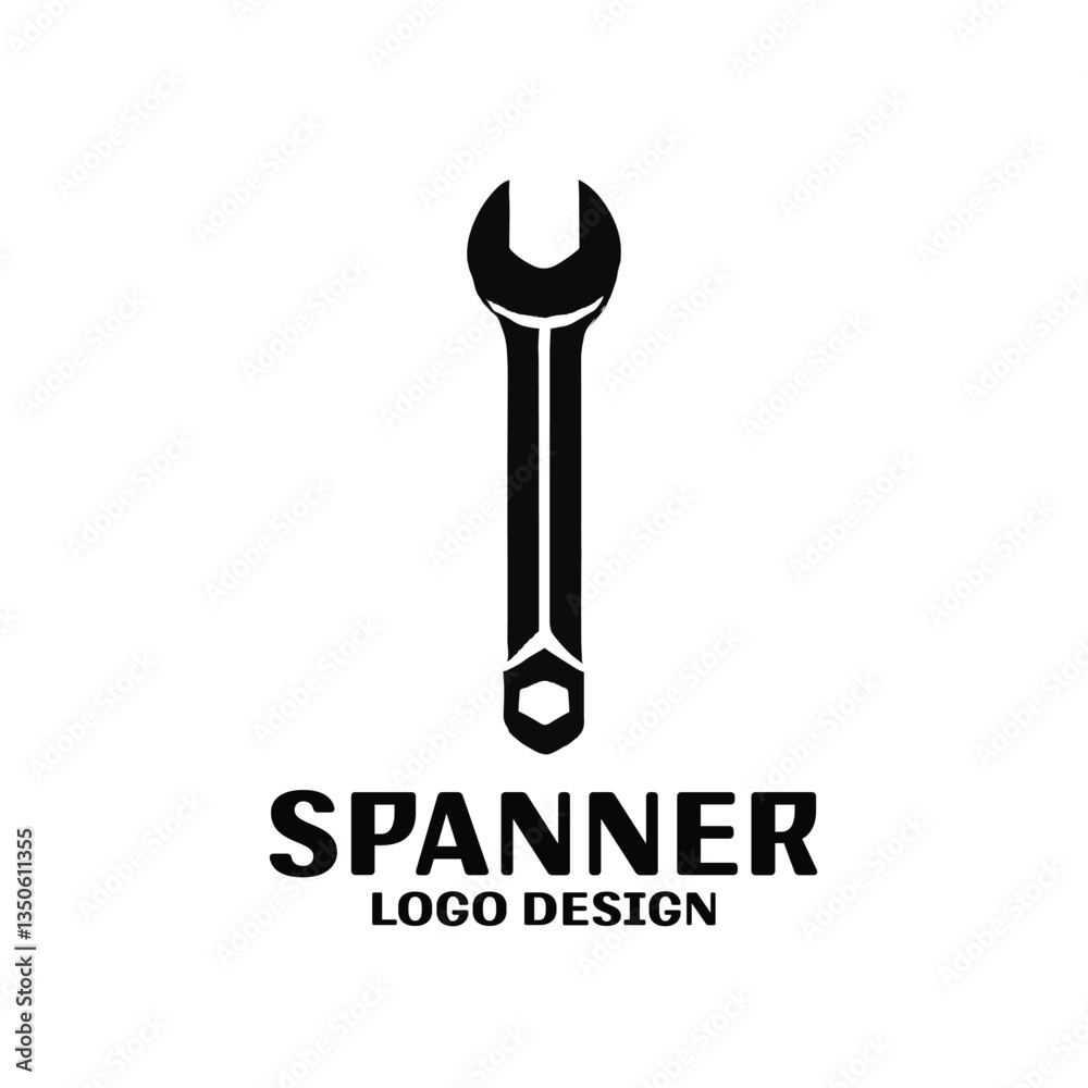 Spanner Vector Logo Design Spanner Vector Logo Design