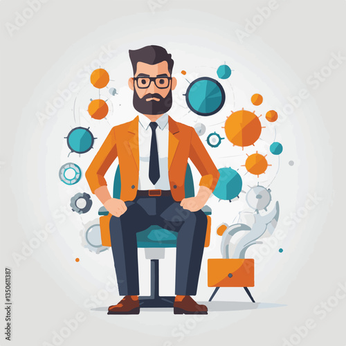 employee appreciation day, copy space, investment solution, 40 40s, boss, finance management, confident man, lawyer office, business, older adult, middle age, group, satisfied person, person, teamwork