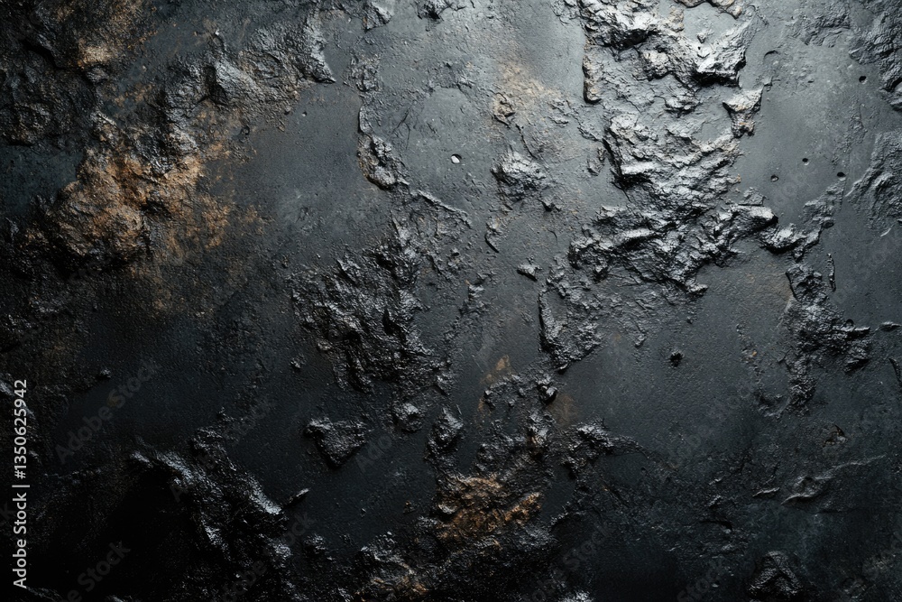 Dark, textured surface with rough, rocky, and uneven patterns, showing a mix of dark gray and brown tones. Dark, textured surface with rough, rocky, and uneven patterns, showing a mix of dark gray and brown tones.