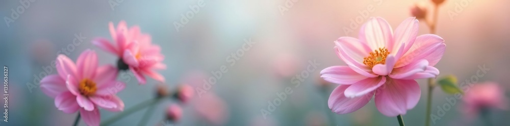 A single flower with a slight fade to pastel colors, floral, pastel A single flower with a slight fade to pastel colors, floral, pastel