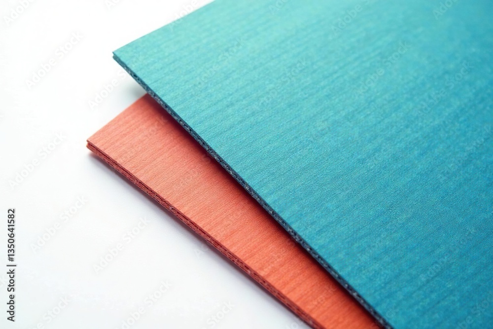 Fototapeta premium Close-up of a textured flap against a stark white backdrop , minimal, rough