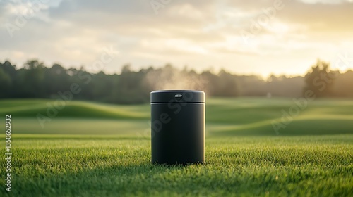 Sunset Steam on Golf Course.