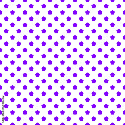 Dark Purple Pentagon Seamless Vector Pattern