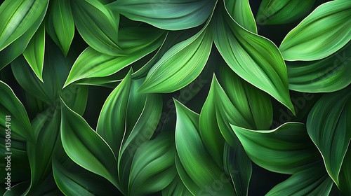 Lush green leaves background